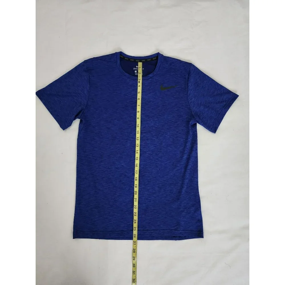 Nike Men's Athletic Dri-Fit Utility Static Short Sleeve Training Tee Blue Small - Picture 9 of 9
